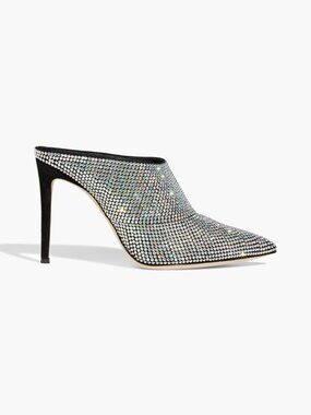 Giuseppe Zanotti Multicolor Crystal Embellished Pointed Mule